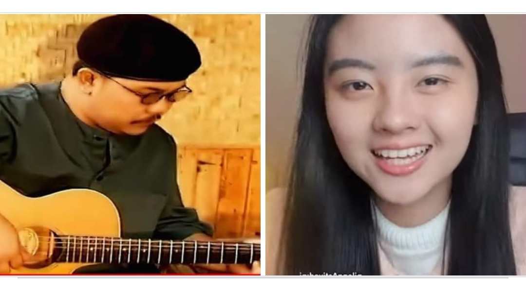 Doel Sumbang dan Angelia. Lagu Ai Karya Doel Sumbang Trending dan FYP di TikTok setelah dicover oleh Angelia. Video pemilik akun @heyitsangelia ini bahkan dijadikan sound dan frame CapCut.
