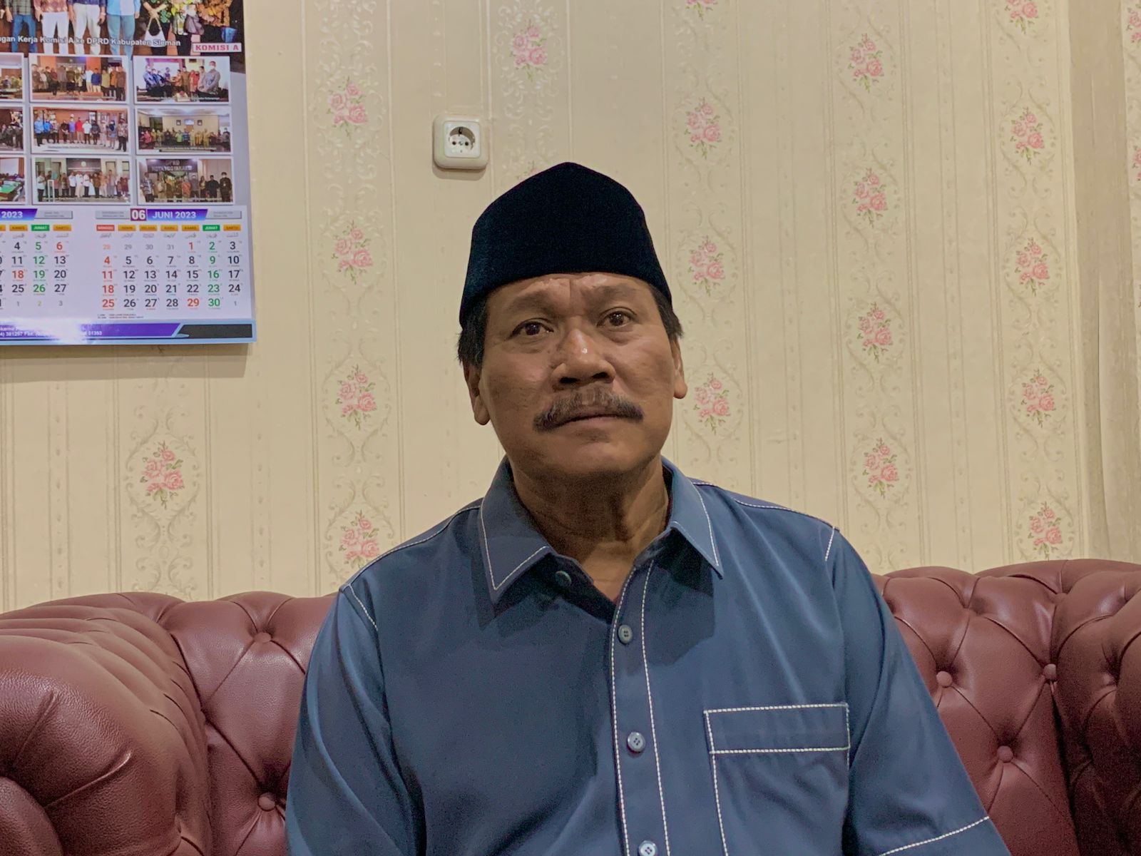 Ketua DPC PDI Perjuangan Kendal Akhmat Suyuti. DEVI KHOFIFATUR RIZQI/ JAWA POS RADAR SEMARANG