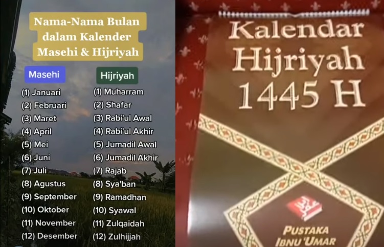 Nama Bulan dalam kalender Hijriyah