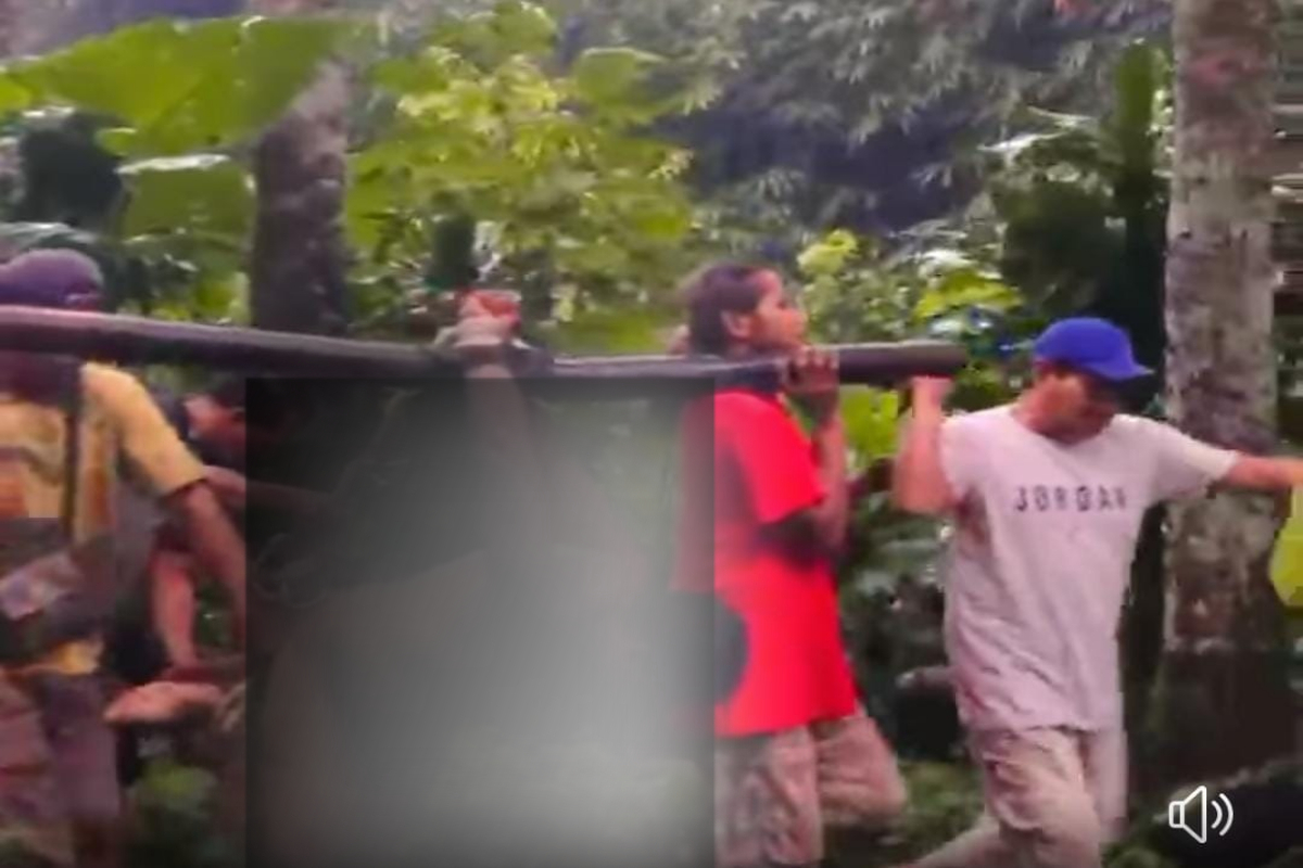 Cuplikan video yang tersebar penangkapan maling saat tenah beraksi di Sruwen Tengaran.