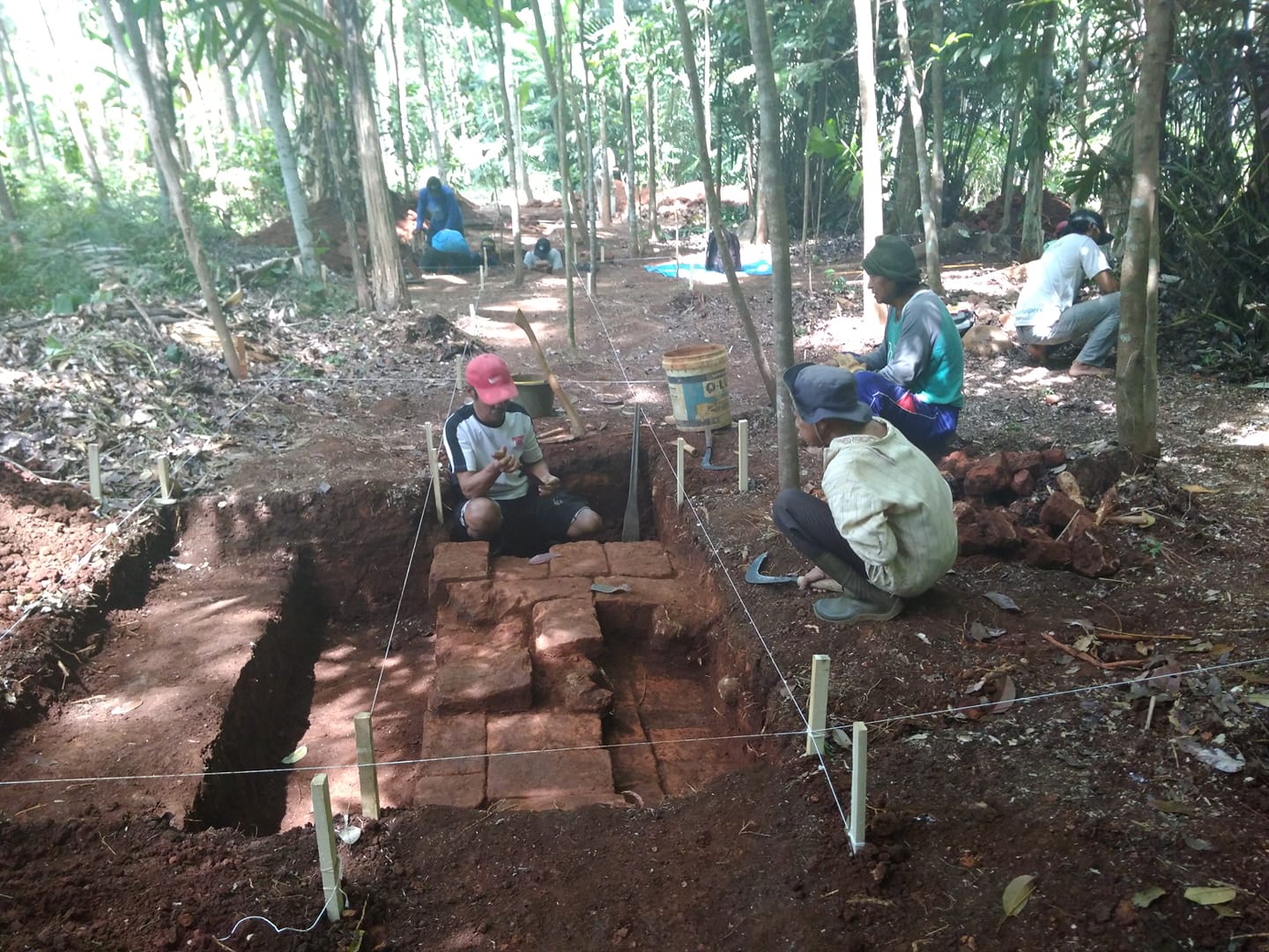 CANDI KUNO : Ekskavasi di reruntuhan Candi Duduhan yang dilakukan pada 2018. (Pratono/Jawa Pos Radar Semarang)