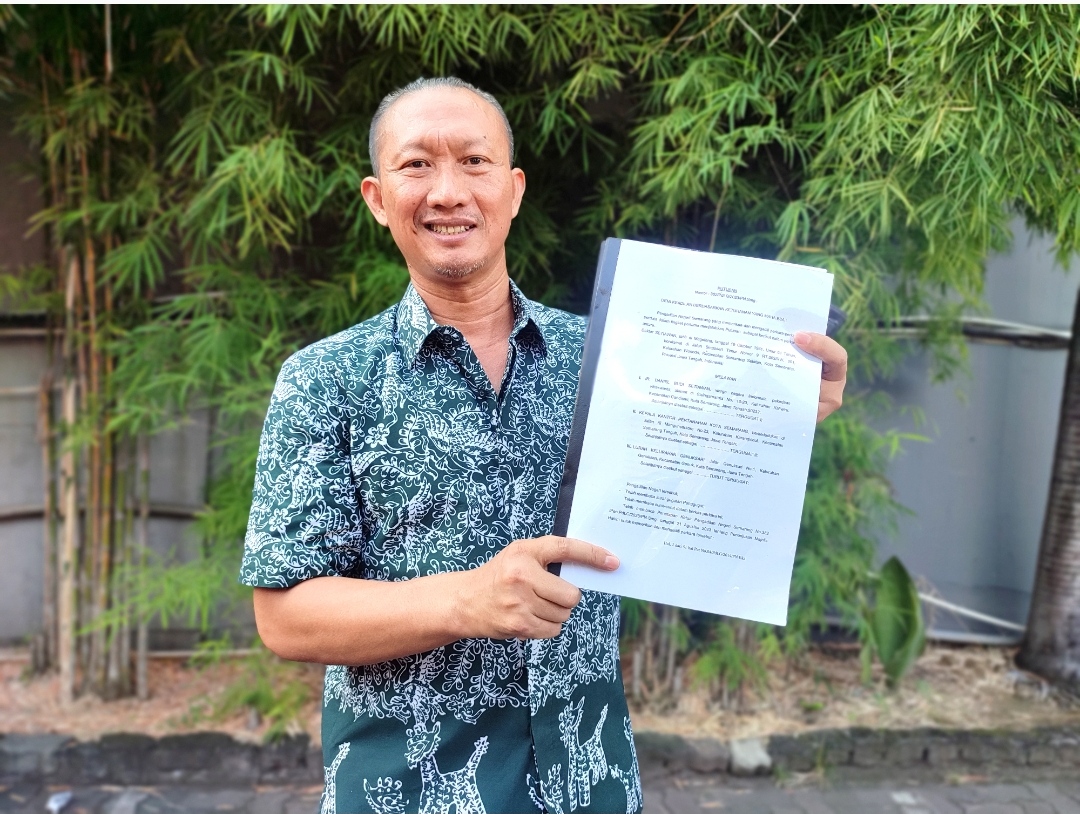 Kuasa hukum Daniel Budhi S, Wiwit Rijanto akan mengajukan banding kasus tumpang tindih sertifikat di pangkalan truk Genuksari, Jumat (26/4/2024).