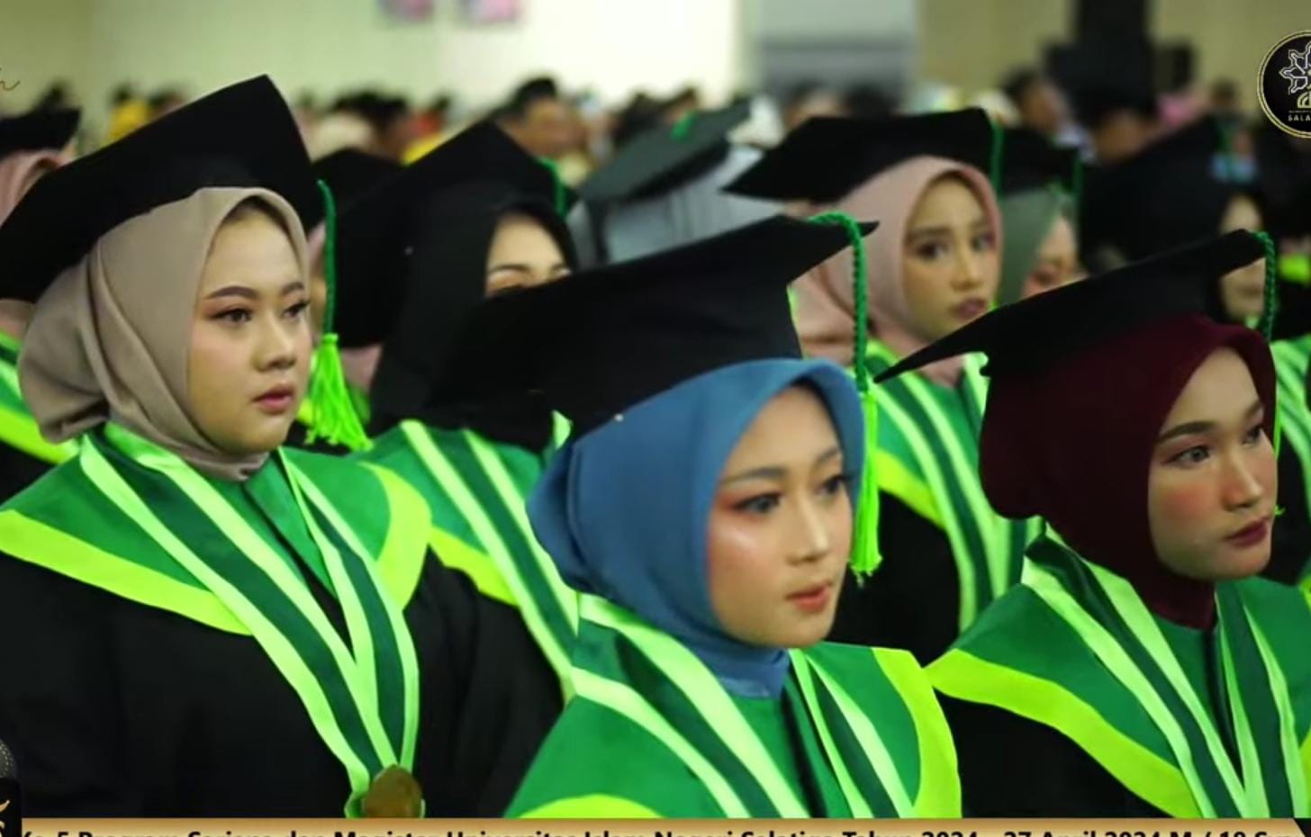 Universitas Islam Negeri (UIN) Salatiga kembali menggelar wisuda pada Sabtu (27/4/2024). Sebanyak 819 mahasiswa akan diwisuda.