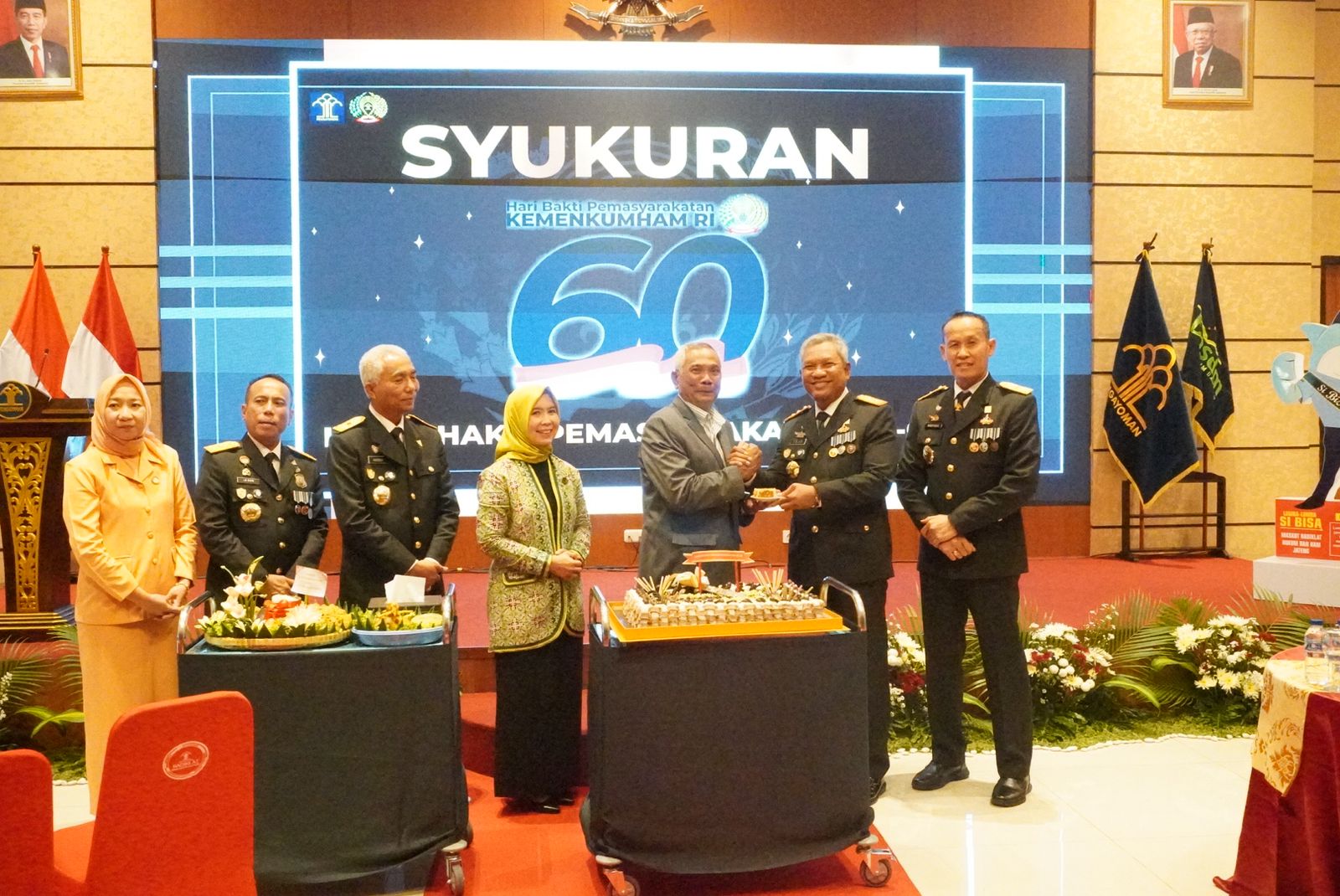 Kanwil Kemenkumham Jateng menggelar peringatan Hari Bhakti Pemasyarakatan ke 60, Sabtu (27/4/2024).