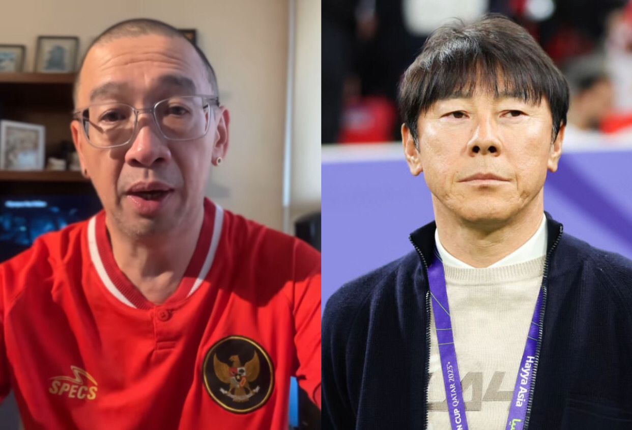Potret Coach Justin Laksana dan Pelatih Shin Tae Yong