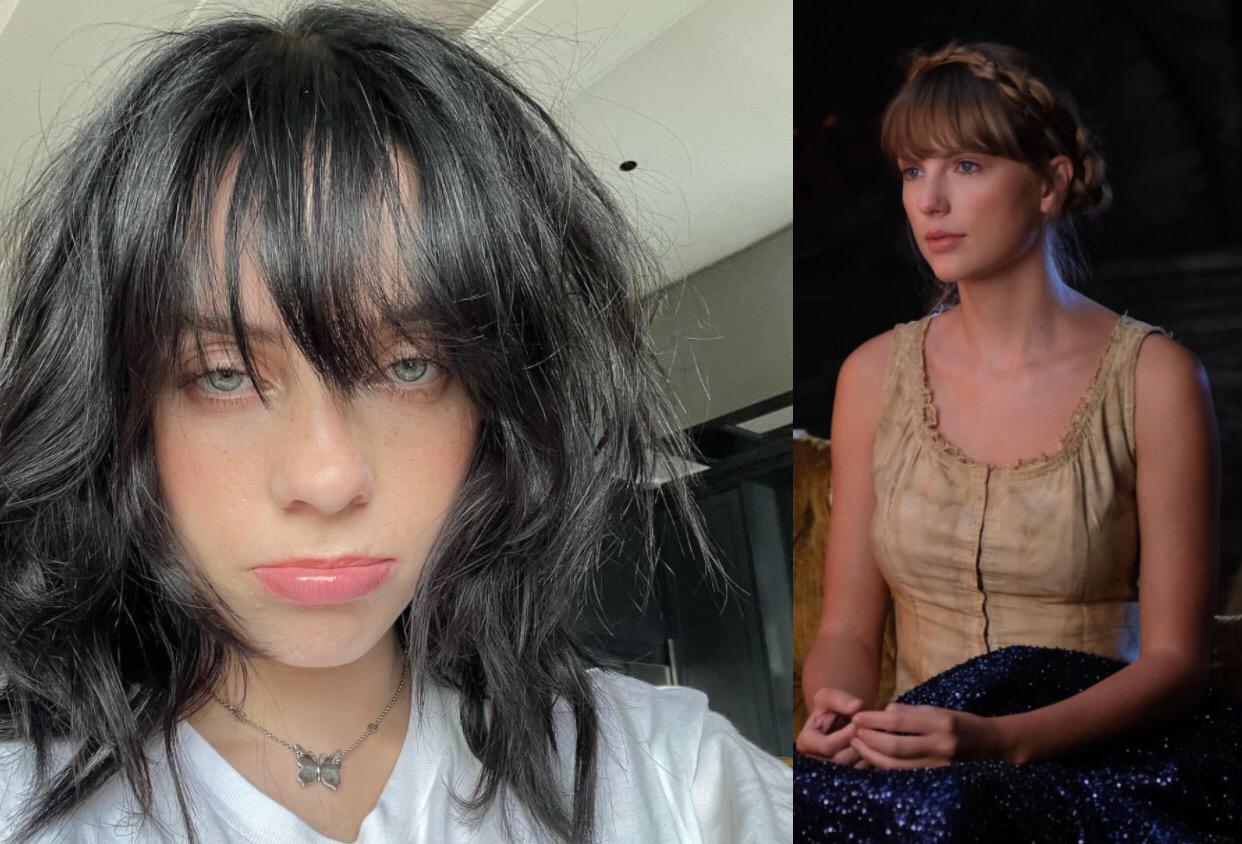 Potret Billie Eilish dan Taylor Swift
