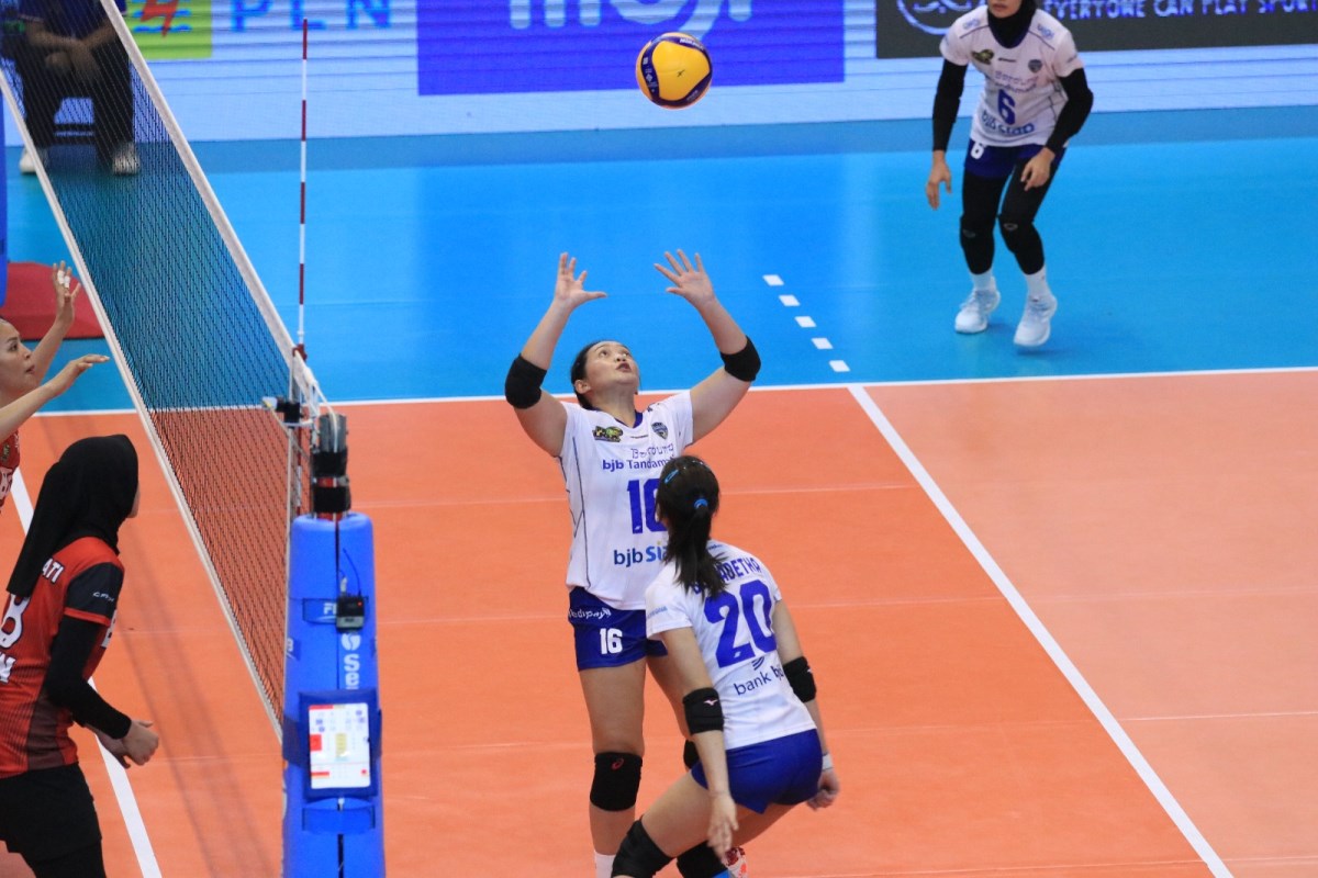 Bandung bjb Tandamata ketika tampil di Proliga Seri Yogyakarta. (Proliga)