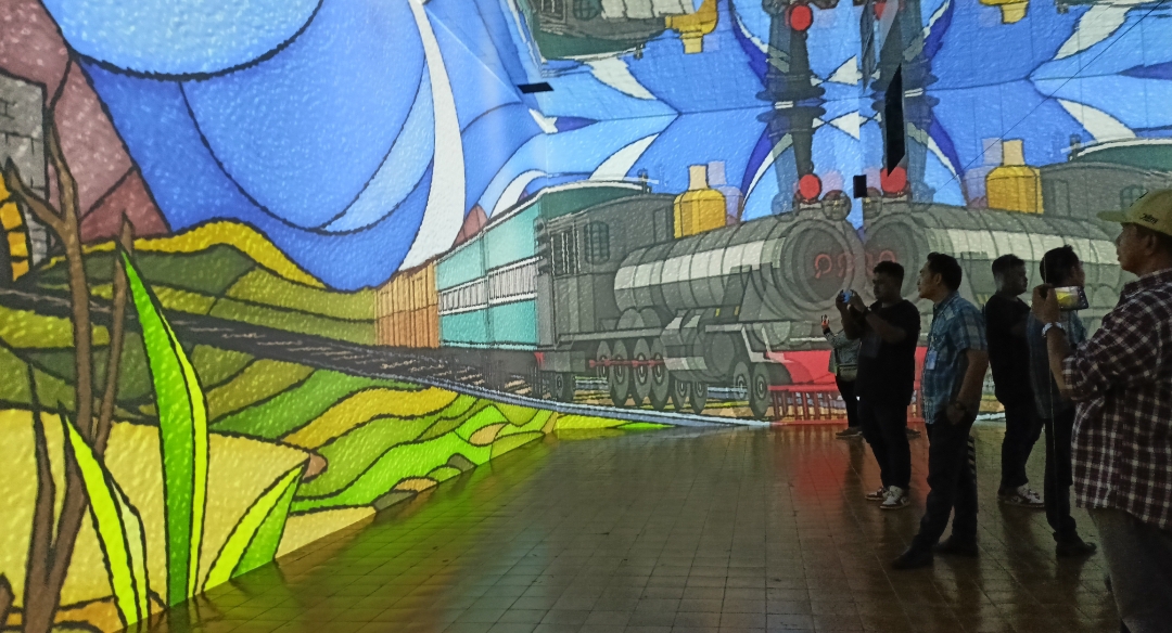 TIGA DIMENSI: Wahana immersive di Museum Lawang Sewu, menampilkan video tiga dimensi