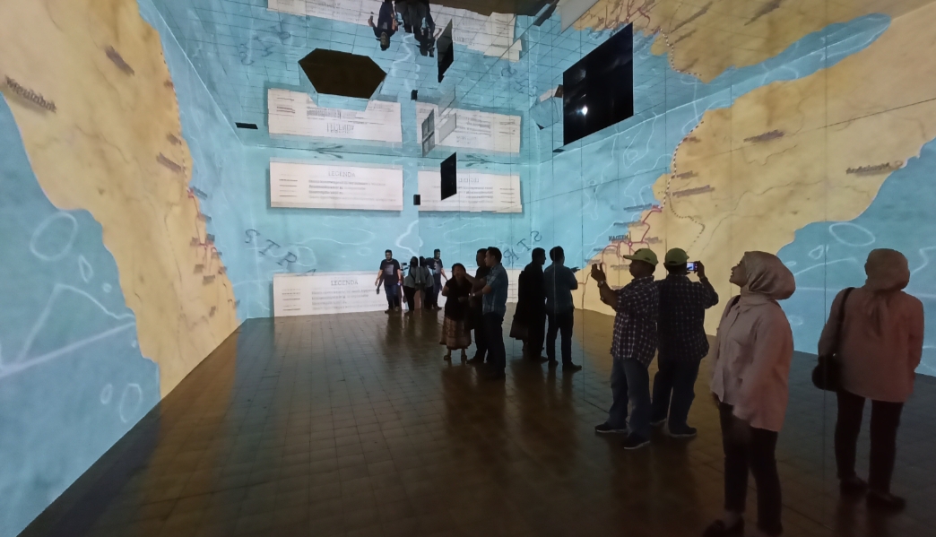DIGITALISASI : Wahana immersive di Museum Lawang Sewu, memudahkan pengunjung belajar sejarah perkeretaapian.
