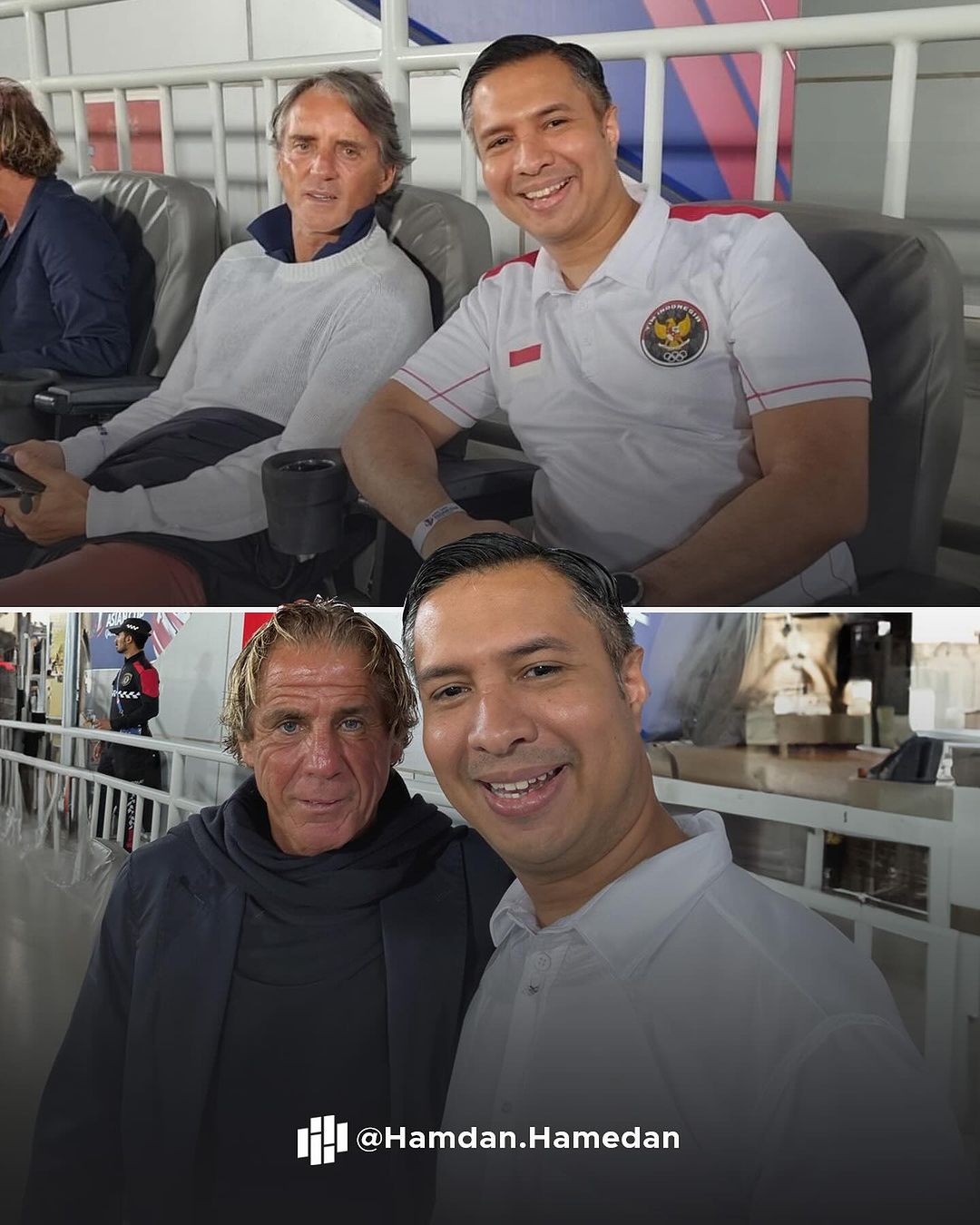 Roberto Mancini Bersama Hamdan Hamedan