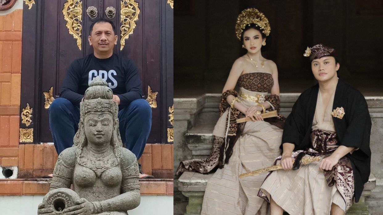 Potret Rizky Febian-Mahalini dan I Gede Pasek Suardika