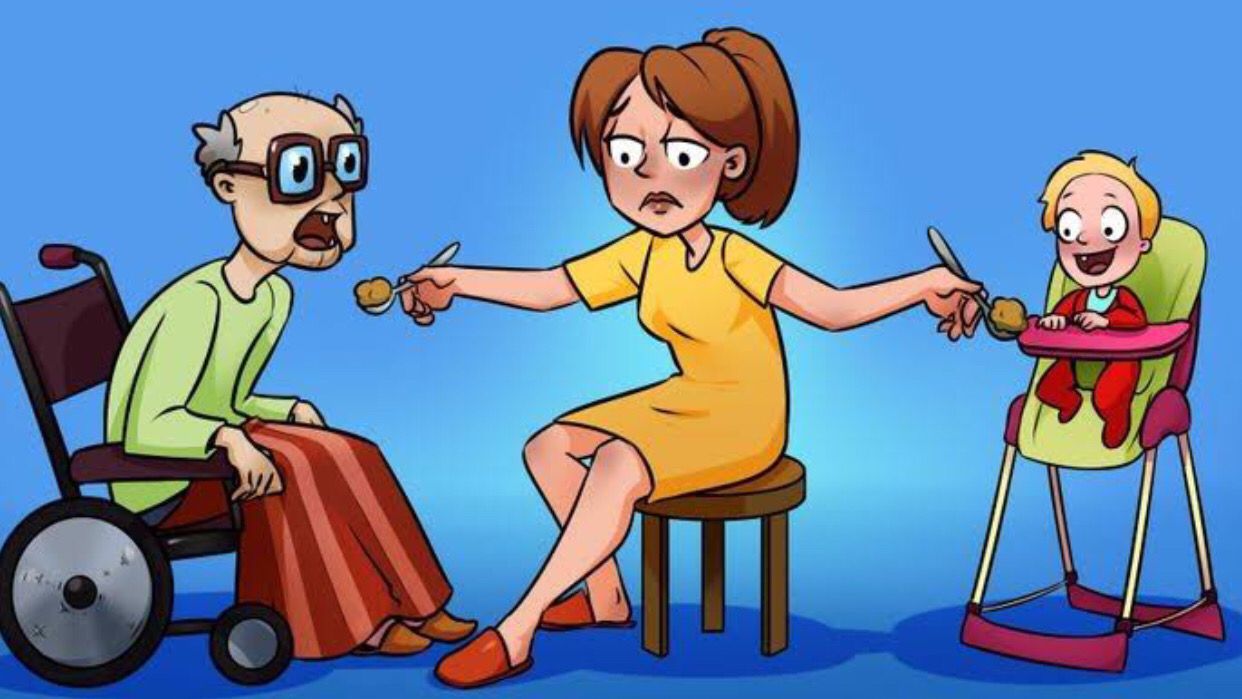 Ilustrasi Sandwich Generation