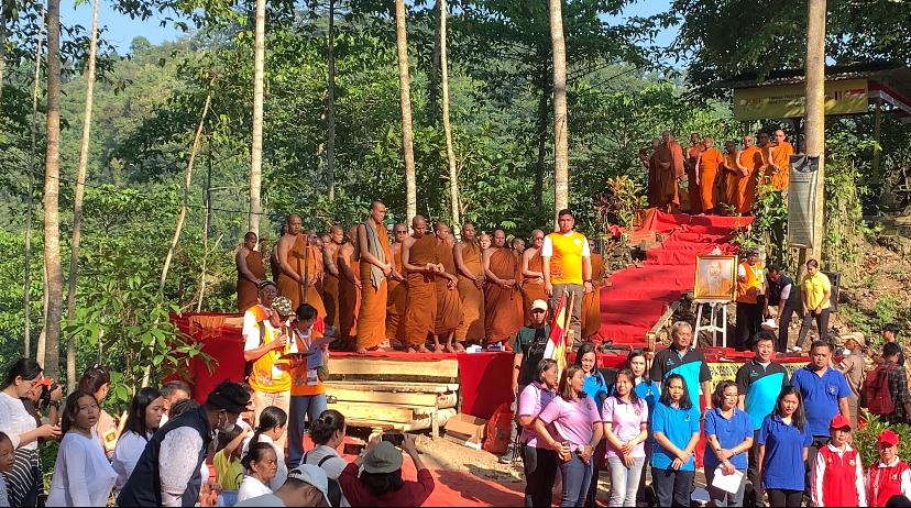 Tempat ritual Bhiksu Tudhong di Vihara Sima 2500 Buddha Jayanti, Bukit Kasappa, Banyumanik, Kota Semarang. M. IQBAL AMAR/JAWA POS RADAR SEMARANG