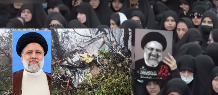Kolase Duka Tewasnya Presiden Iran