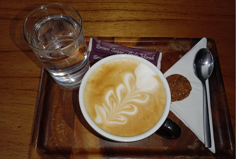 Salah satu sajian kopi di Arthotel
