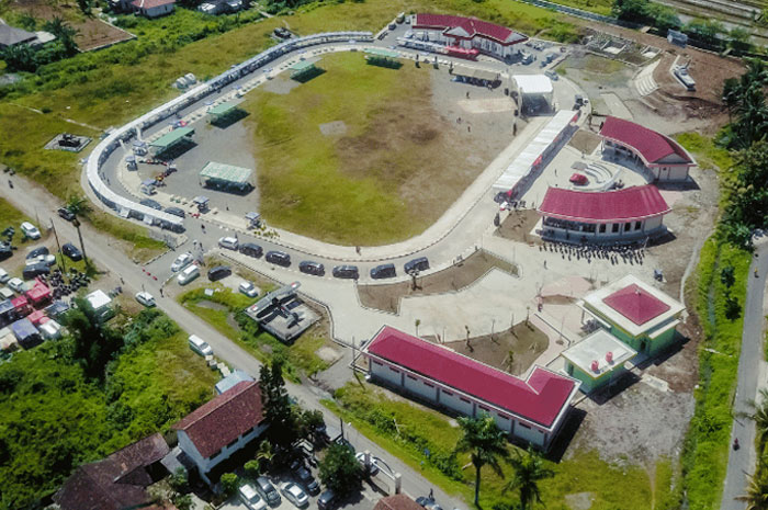 Taman Wisata Sejarah Salatiga tampak dari atas.