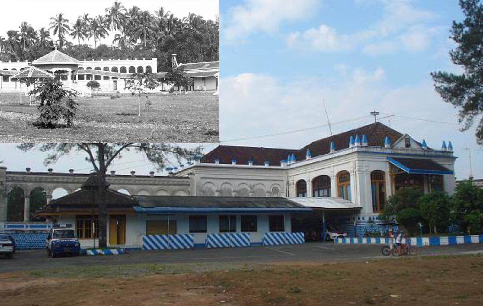 Penampakan Gedung Fort de Hersteller (dulu) dan Gedung Satlantas Kota Salatiga (kini)