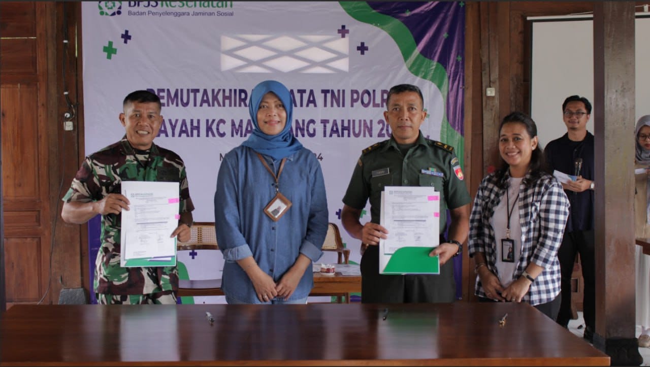 BPJS Kesehatan melakukan rekonsiliasi dengan satuan TNI dan Polri yang ada di wilayah kerjanya, beberapa waktu lalu. DOK BPJS KESEHATAN CABANG MAGELANG