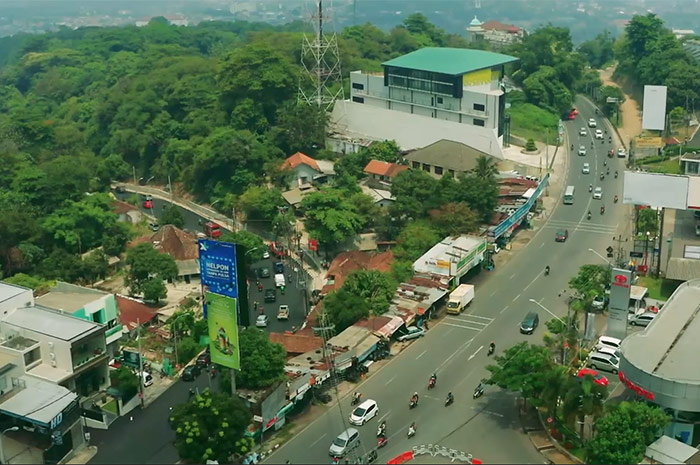 Kawasan jalur di Bukit Gombel lama.
