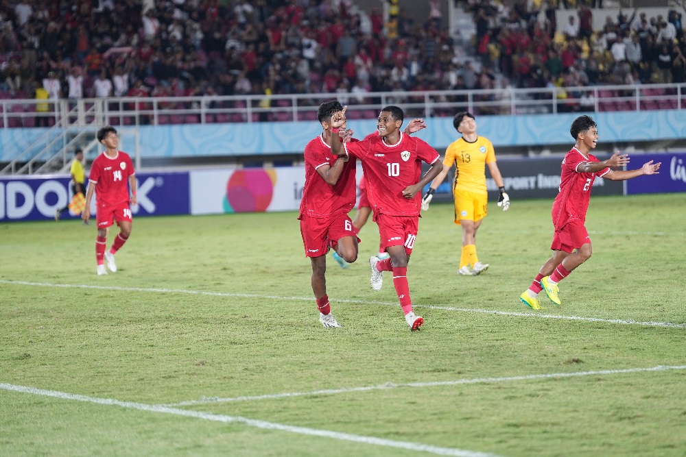 Pertandingan Timnas U-16 kontra Singapura