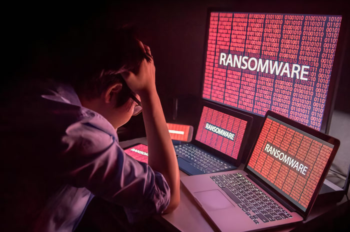 Ilustrasi serangan Ransomware versi terbaru.