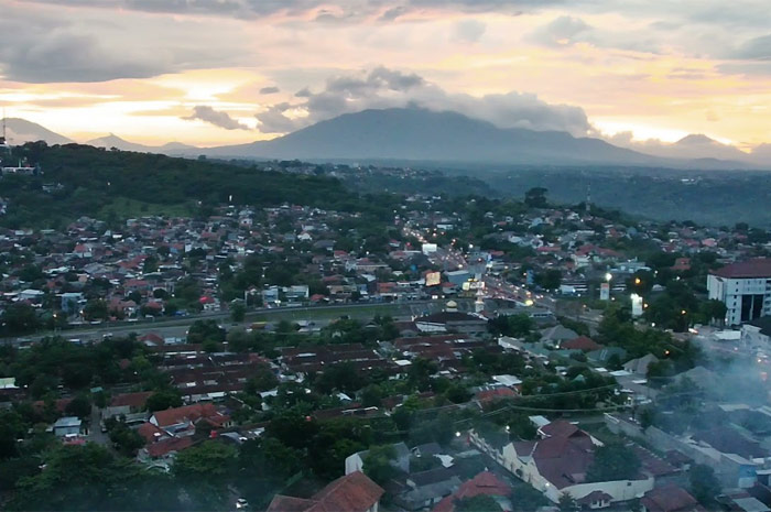 Tampak dari atas kawasan Bukit Gombel Semarang.