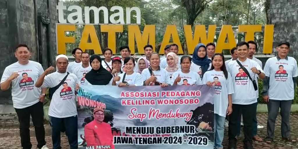 DEKLARASI : Asosiasi Pedagang Keliling Wonosobo deklarasi dukung Bambang Pacul maju Pilgub Jateng 2024-2029 digelar di Taman Fatmawati, Wonosobo 26 Juni 2026.