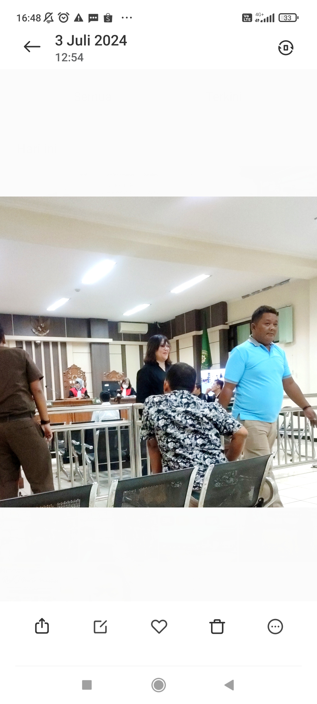 Saksi Bleegoh Alun Sedayu usai memberikan keterangan di sidang kasus korupsi hibah KONI Kudus, Rabu (3/7/2024).