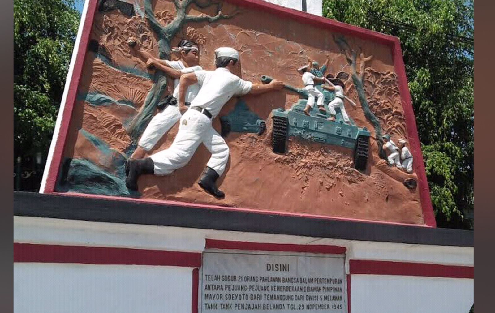 Monumen Pencegatan Sekutu di Lemah Abang Ungaran