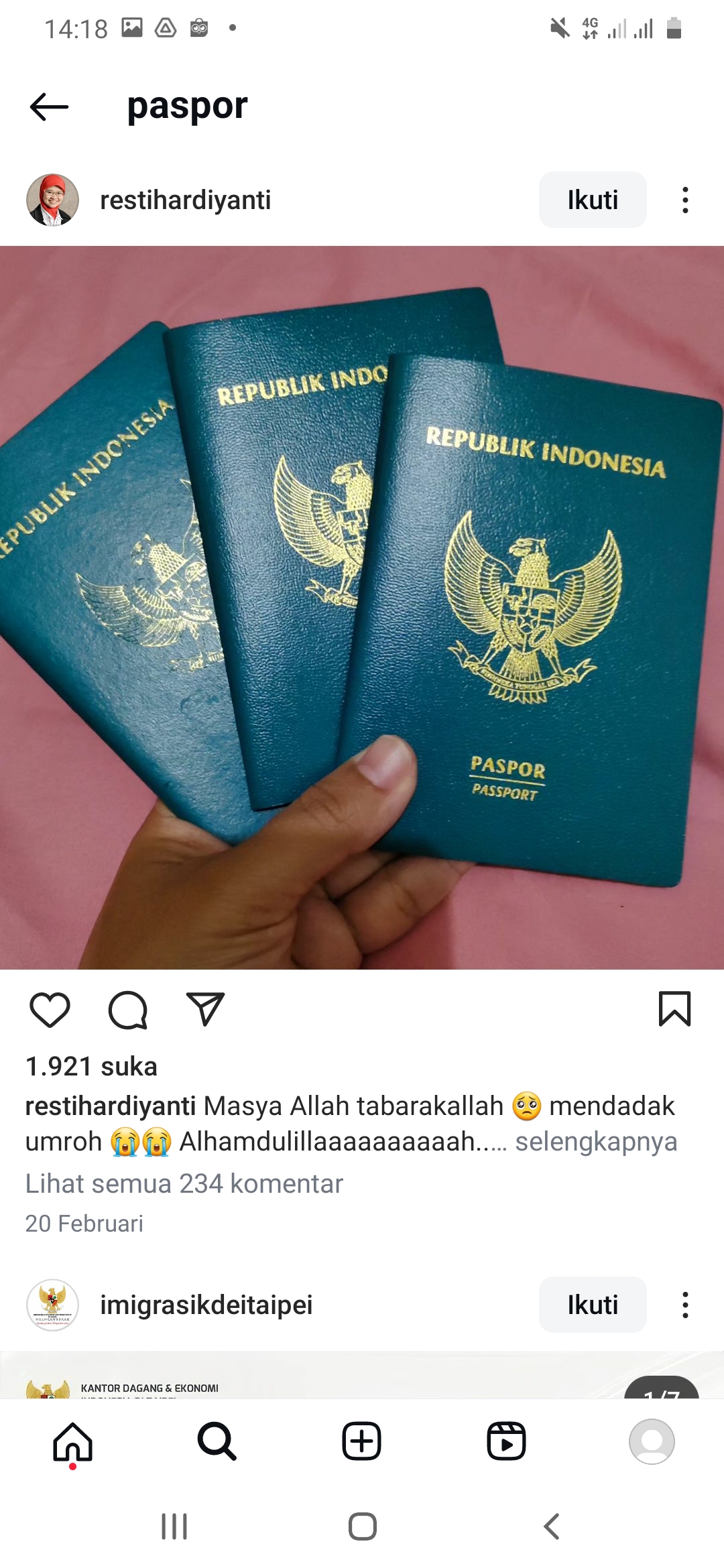Potret paspor Indonesia sekarang