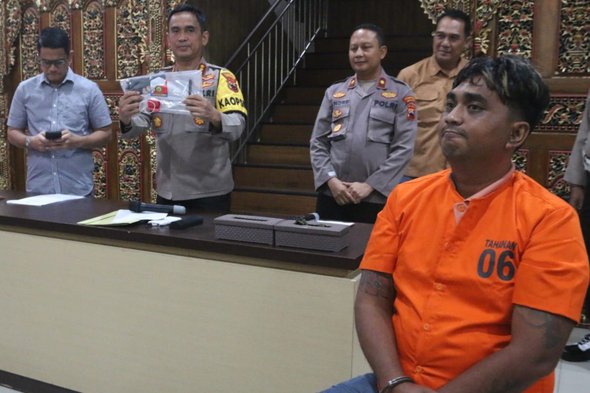 Imam Prasetyo, 35, warga Jalan Jodipati Kelurahan Krobokan, Semarang Barat telah ditetapkan sebagai tersangka. (Nurchamim/Jawa Pos Radar Semarang)