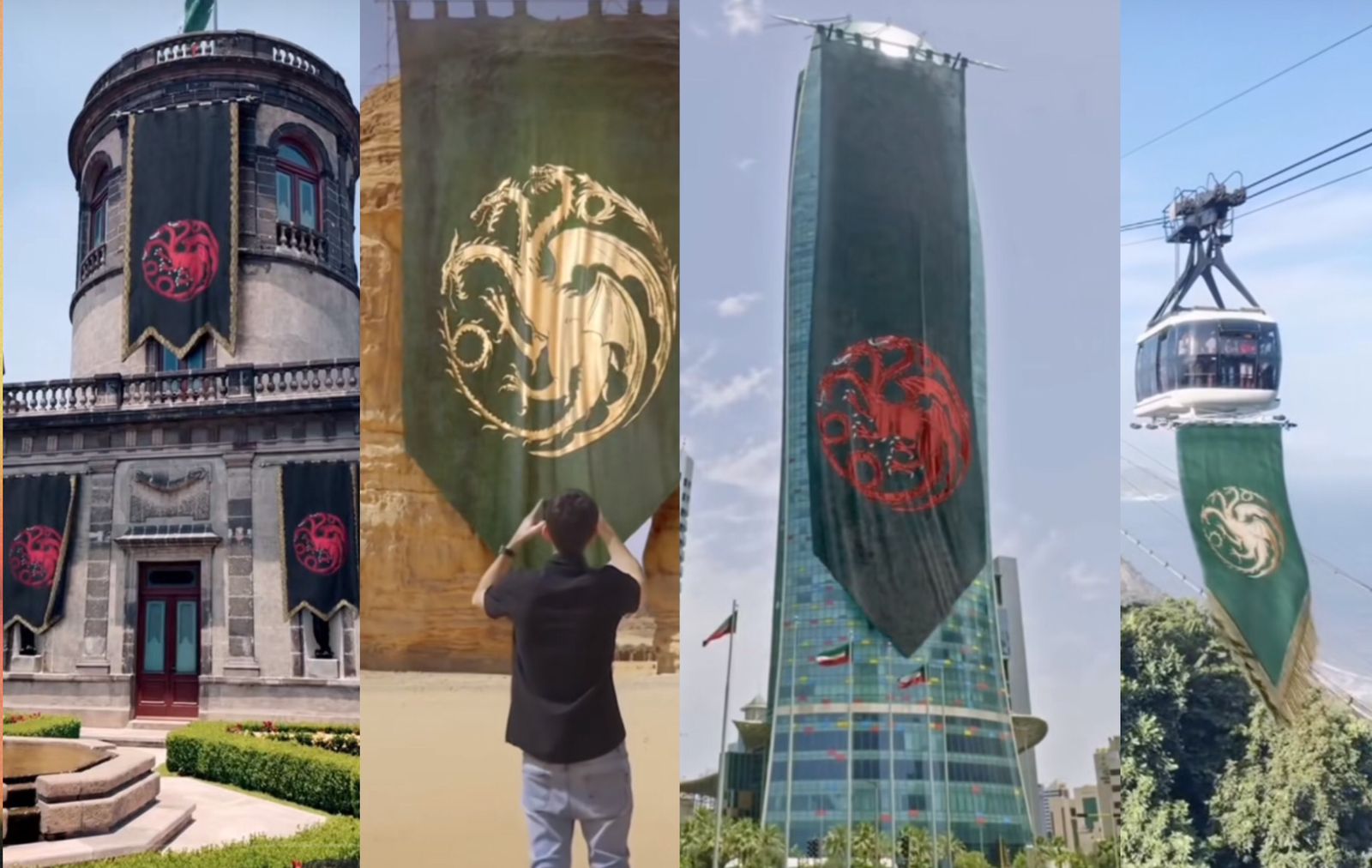 Potret bendera kedua kubu Game of Thrones di seluruh dunia