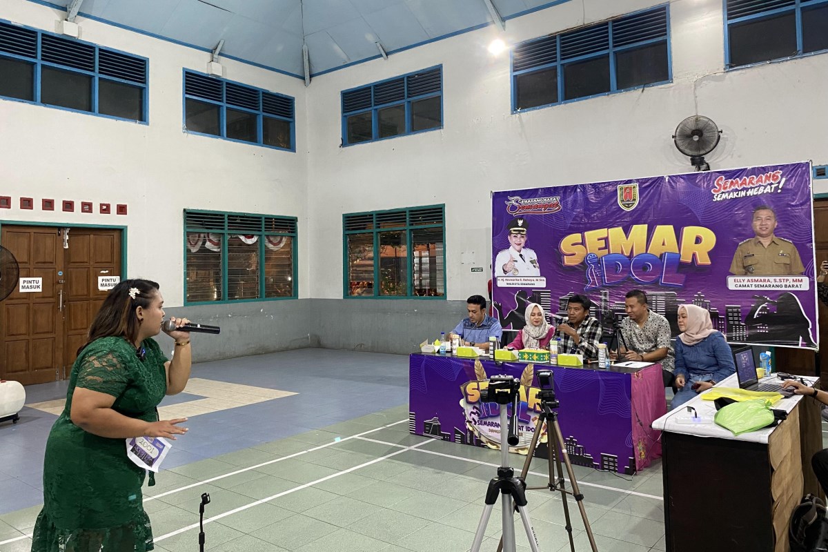 Suasana penjurian Audisi Semar Idol 2023, di Kecamatan Semarang Barat tahun lalu. FIGUR RONGGO WASSALIM/JAWA POS RADAR SEMARANG