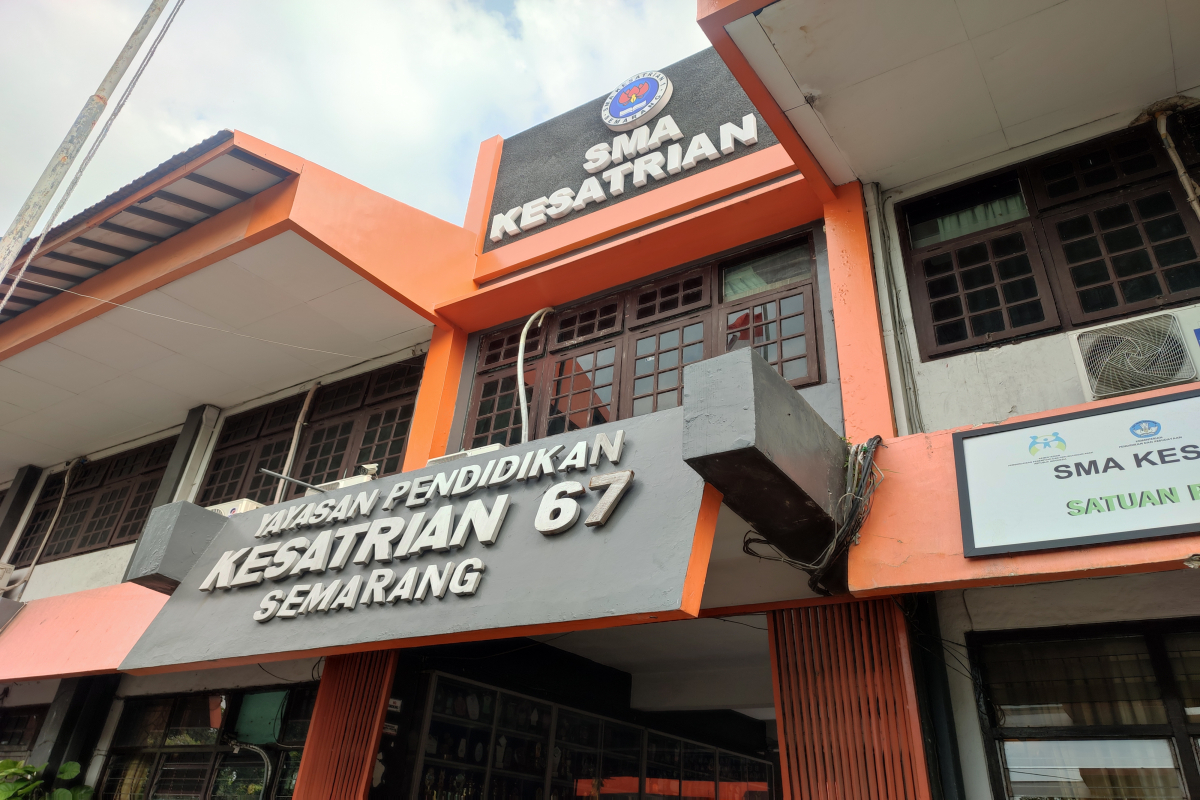 SMA Kesatrian 1 Semarang. IDA FADILAH/JAWA POS RADAR SEMARANG