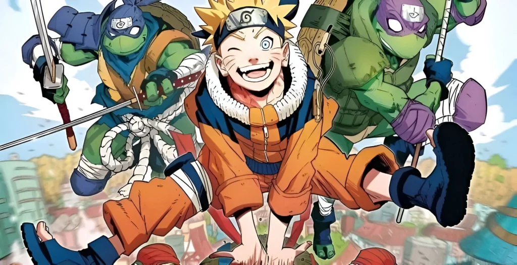 Cover Unofficial Komik Kolaborasi Naruto dan Ninja Turtles/titipjepang.com