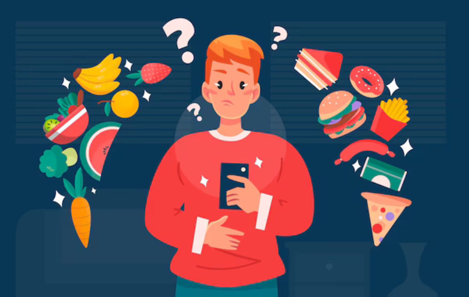 Ilustrasi Menu Anxiety yang dialami sebagian besar Gen Z