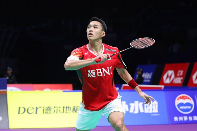 Foto pebulutangkis tinggal putra Indonesia, Jonatan Christie