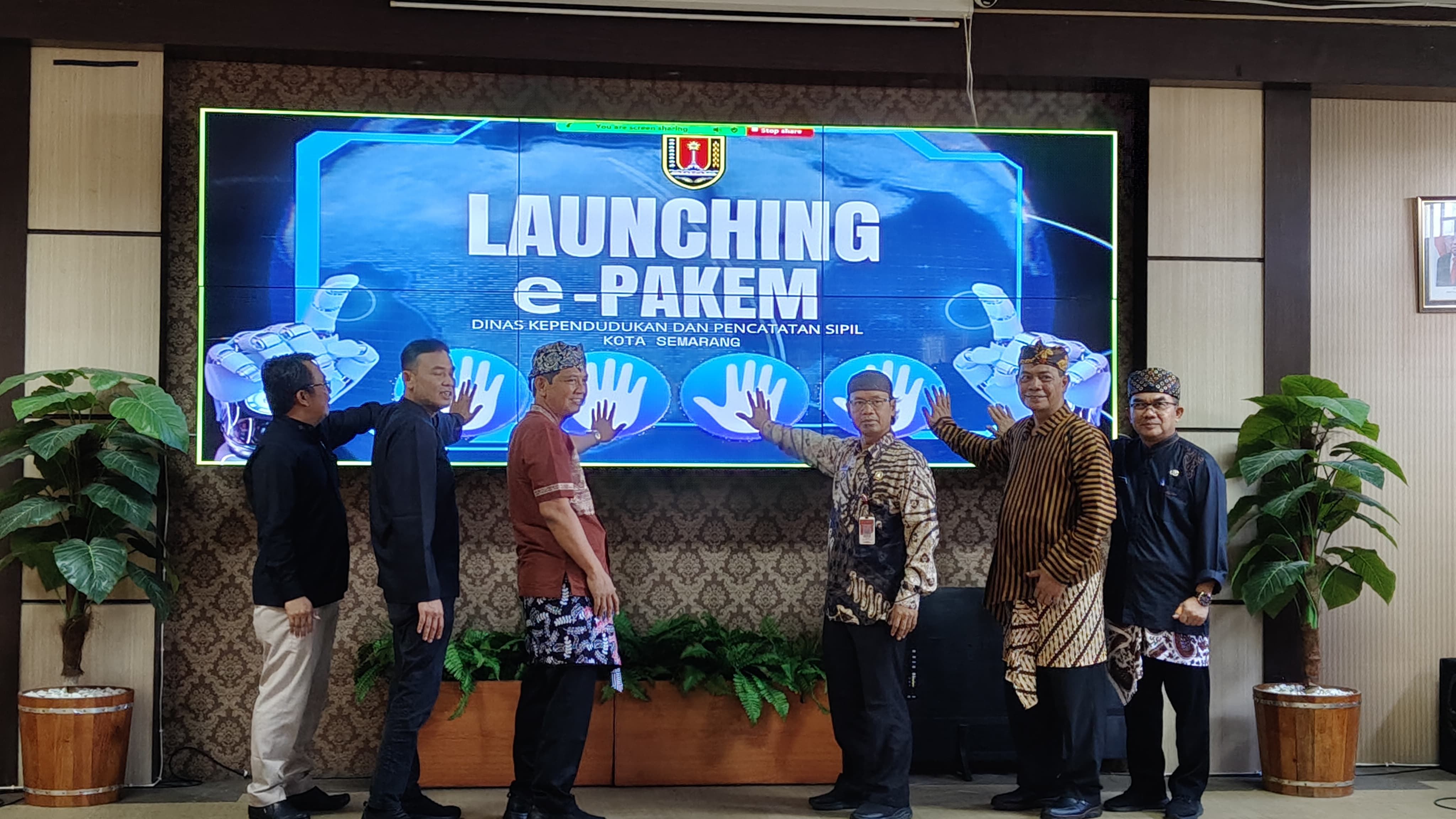 Dinas Kependudukan dan Pencatatan Sipil (Dispendukcapil) Kota Semarang resmi meluncurkan Elektronik Pelaporan Kematian (e-Pakem) di Balai Diklat Kota Semarang, Kamis (1/8).