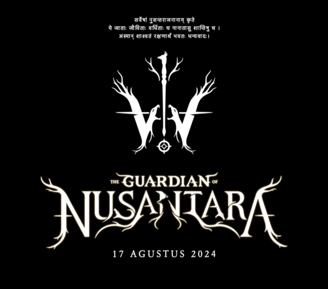 Tampilan simbol dan judul karya terbaru dari Alffy Rev, The Guardian of Nusantara dari postingan Instagram pribadinya