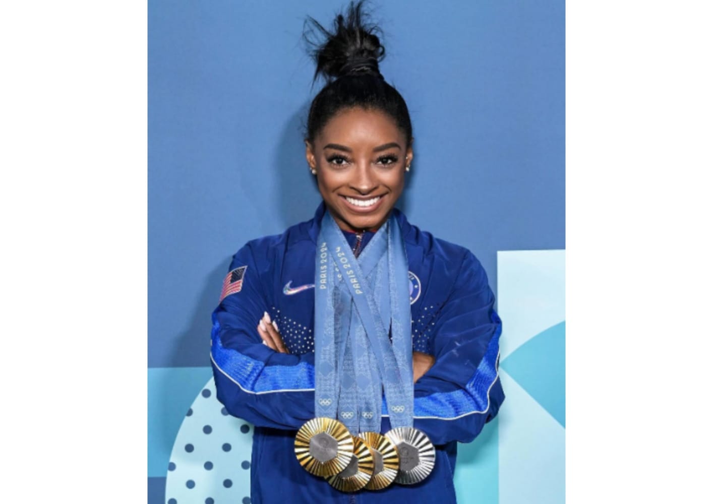 Simone Biles, atlet senam AS meraih 4 medali di Olimpiade Paris 2024