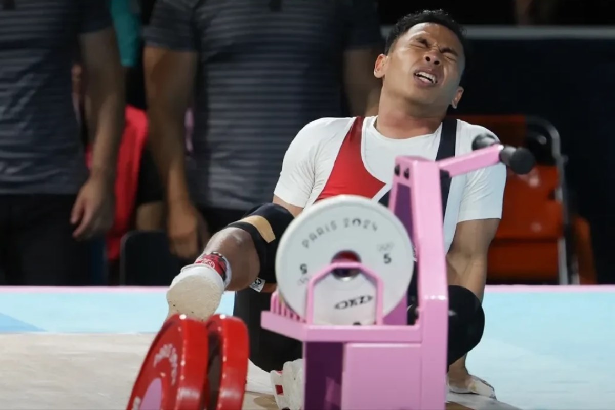 Tertatih Eko Yuli Gagal Raih Medali Angkat Besi Olimpiade Paris 2024. (NOC Indonesia)