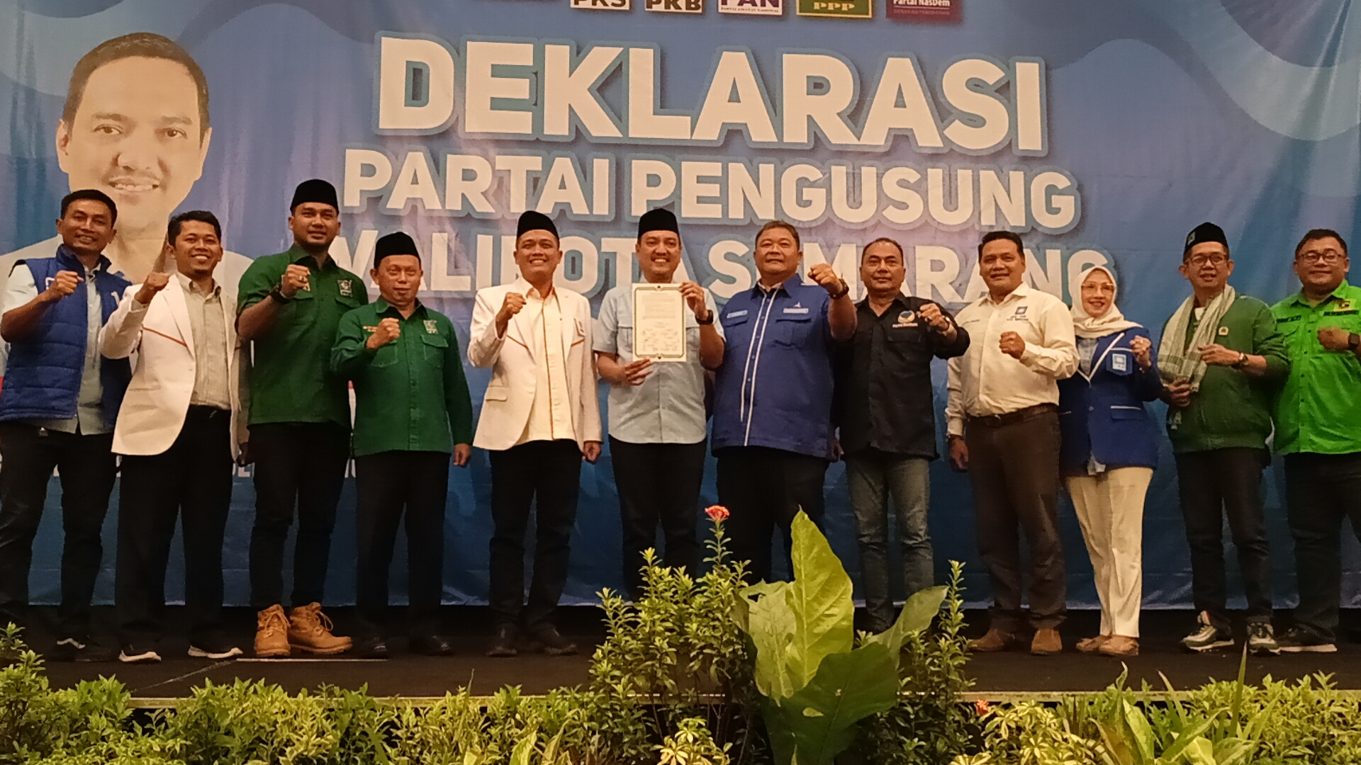 Enam parpol di Kota Semarang, Demokrat, PKS, PKB, PAN, Nasdem, dan PPP bergabung dalam Koalisi Semarang Maju. Mengusung Yoyok Sukawi sebagai Calon Wali Kota Semarang 2024.