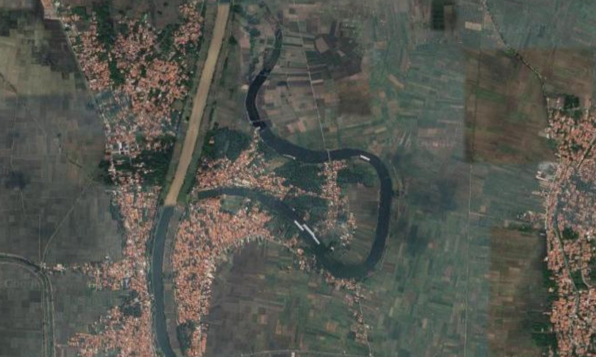 Oxbow Lake di Dekat Sungai Pemali, Brebes