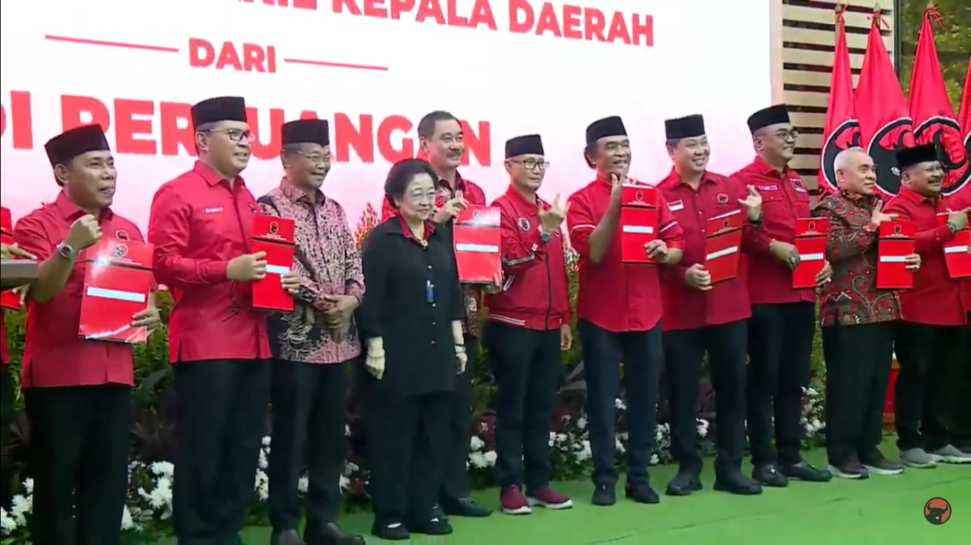 13 Bakal Calon Kepala Daerah,  Bakal Calon Gubernur dan Bakal Calon Wakil Gubernur yang mendapatkan Rekomendasi dari PDIP, Jakarta (14/8)