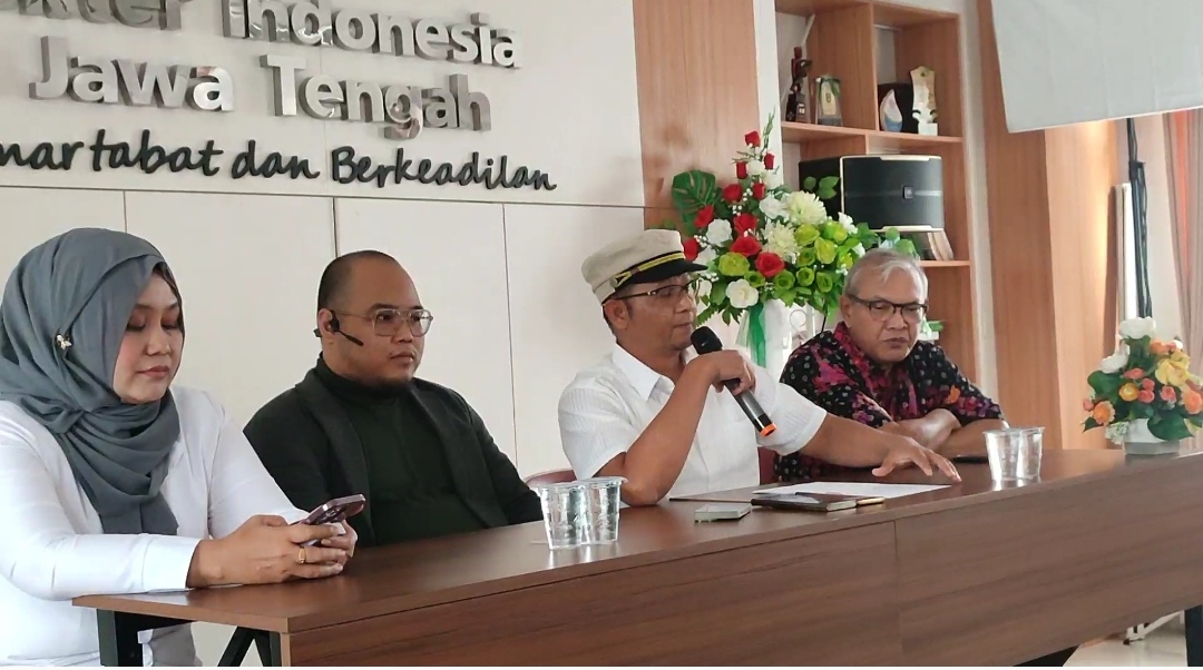 IDI Jateng memberikan keterangan pers terkait meninggalnya mahasiswa PPDS Undip diduga bunuh diri, Kamis (15/8/2024).