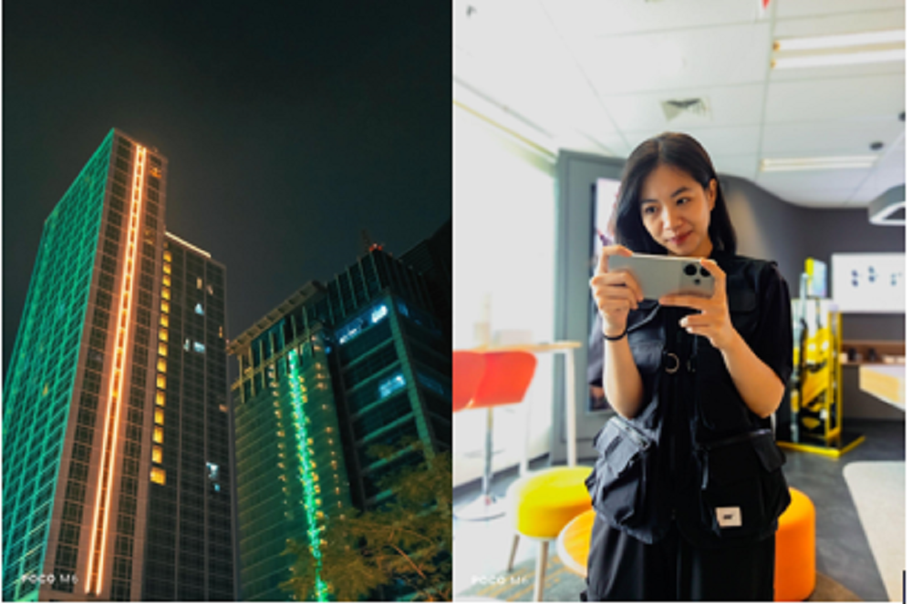 Hasil foto night photography dan foto bokeh di POCO M6