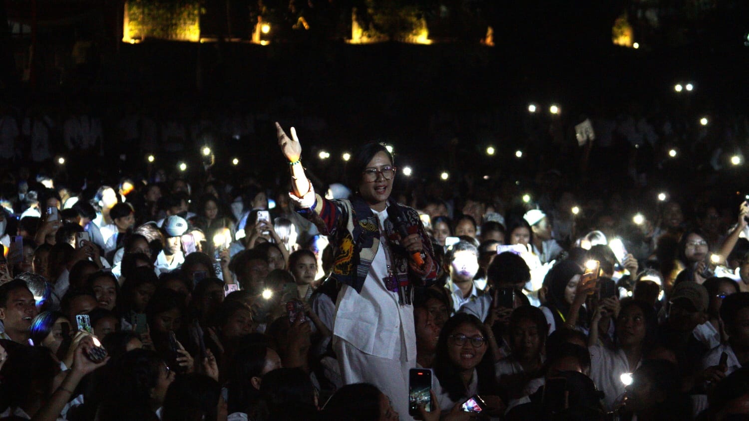 Inaugurasi Orientasi Mahasiswa Baru (OMB) 2024 Universitas Kristen Satya Wacana (UKSW), Sabtu (17/08/2024) malam.