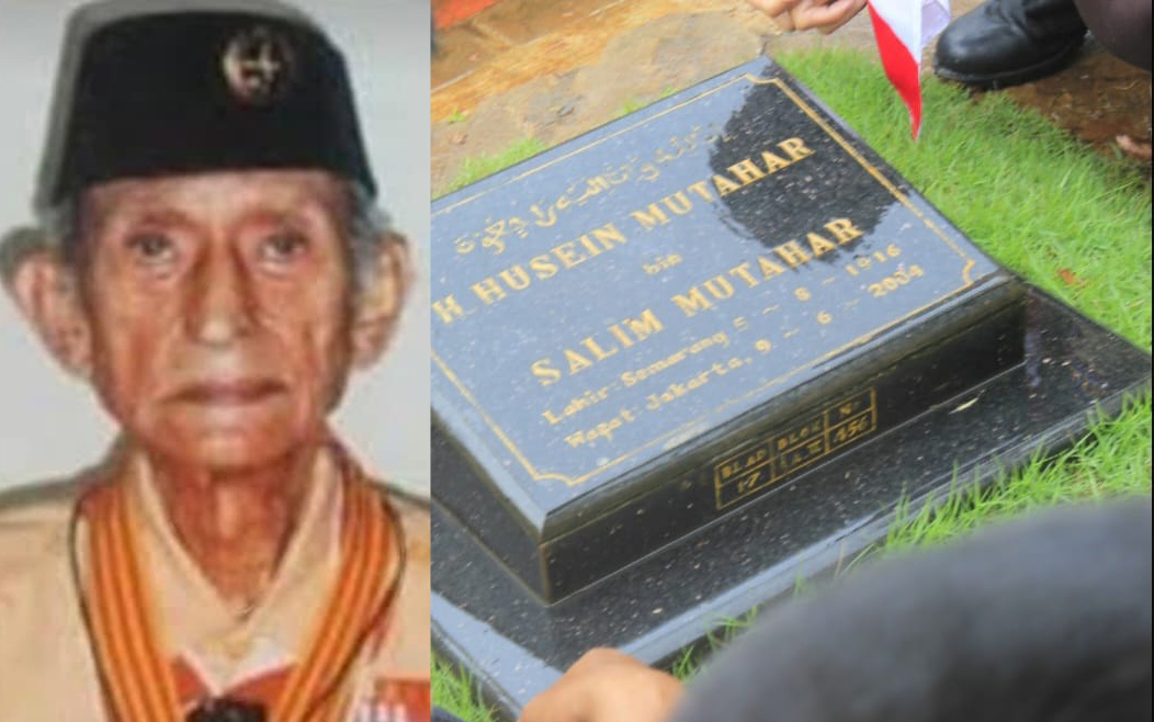 Makam Habib Husein bin Salim bin Ahmad al-Muthahar di TPU Jeruk Purut.