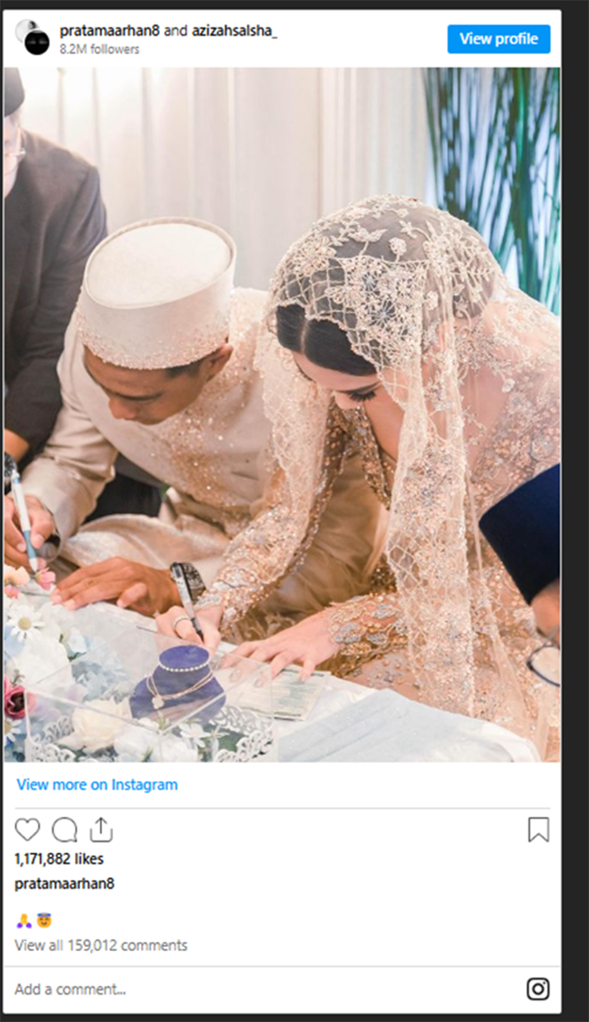 Unggahan di instagram pribadi Pratama Arhan.