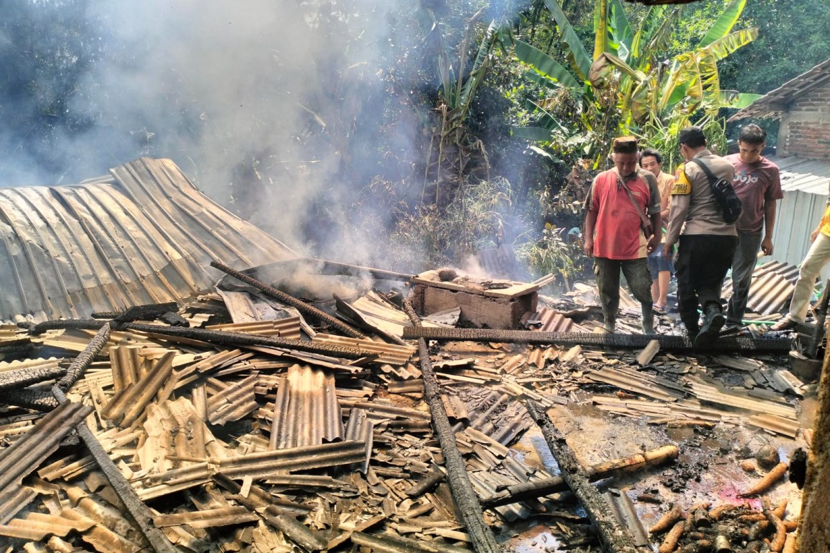 Sebanyak 23 ekor kambing ternak milik warga di Kampung Jetis Nglarang, Kelurahan Gunungpati Kecamatan Gunungpati, hangus terbakar. (Nur Chamim/Jawa Pos Radar Semarang)